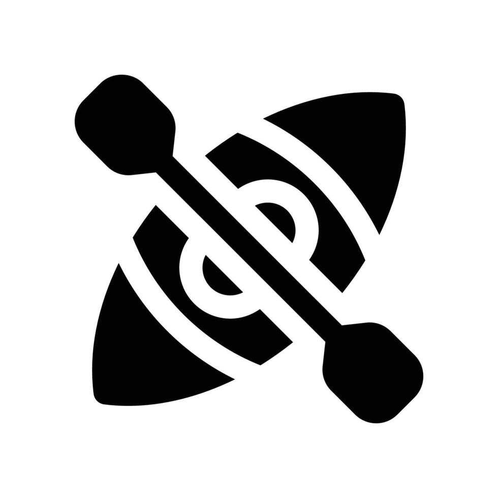 kayak icon. glyph icon for your website, mobile, presentation, and logo design. vector