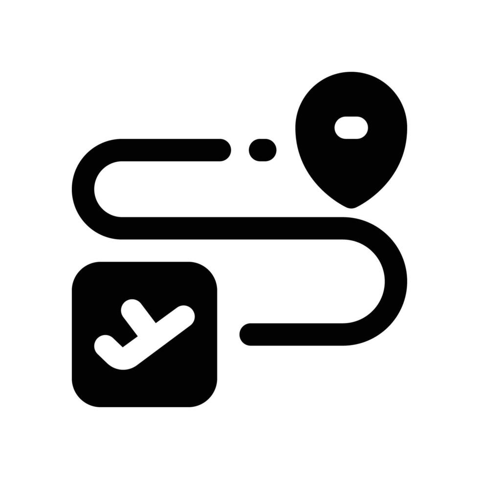 route icon. glyph icon for your website, mobile, presentation, and logo design. vector
