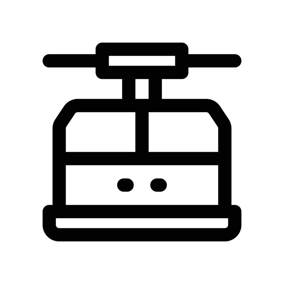 cable car icon. line icon for your website, mobile, presentation, and logo design. vector