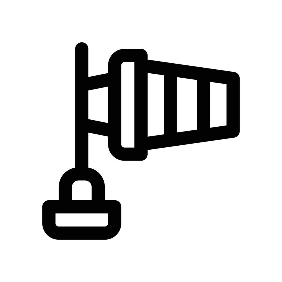 wind sign icon. line icon for your website, mobile, presentation, and logo design. vector