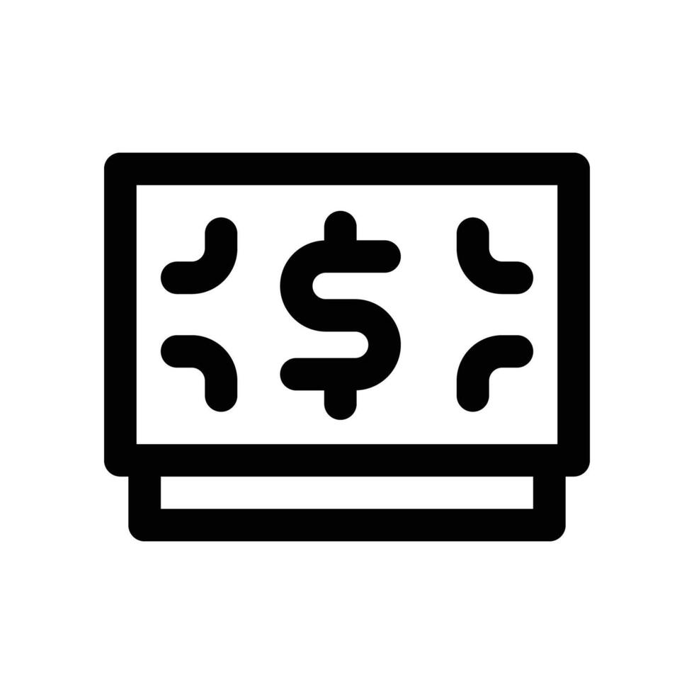 cash icon. line icon for your website, mobile, presentation, and logo design. vector