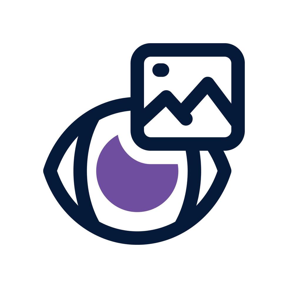 view icon. dual tone icon for your website, mobile, presentation, and logo design. vector