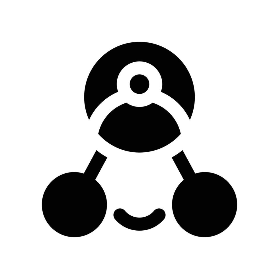 employee network icon. glyph icon for your website, mobile, presentation, and logo design. vector
