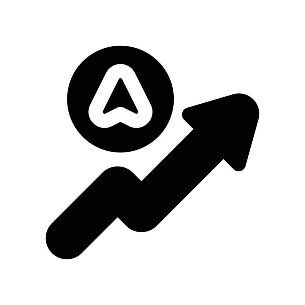 progress icon. glyph icon for your website, mobile, presentation, and logo design. vector
