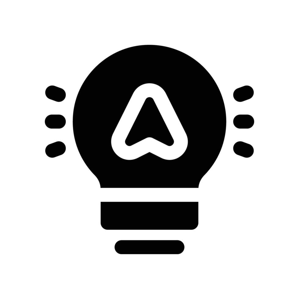 idea icon. glyph icon for your website, mobile, presentation, and logo design. vector