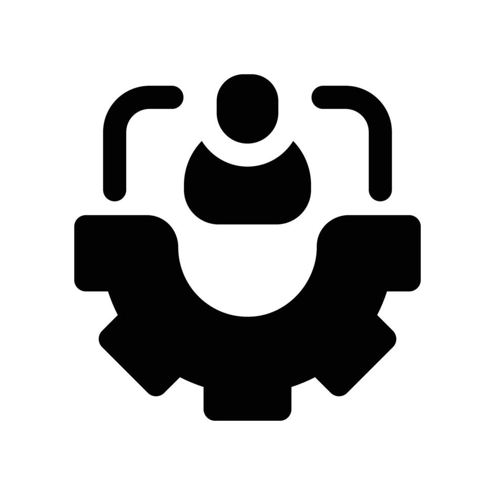 integration icon. glyph icon for your website, mobile, presentation, and logo design. vector