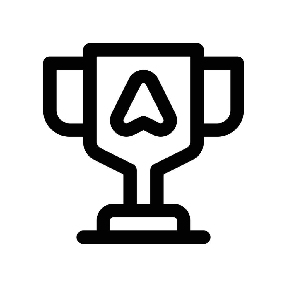 trophy icon. line icon for your website, mobile, presentation, and logo design. vector