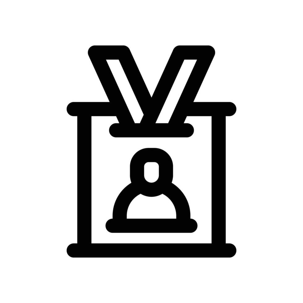 id card icon. line icon for your website, mobile, presentation, and logo design. vector