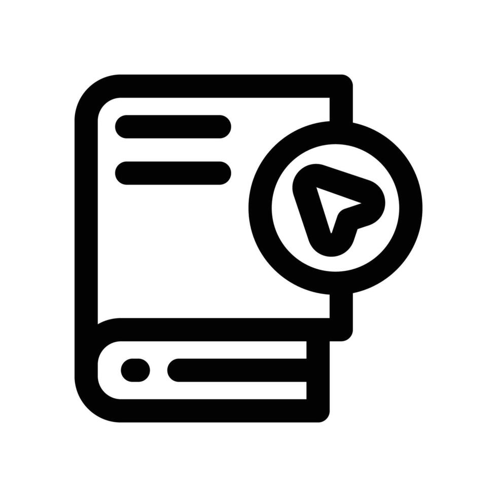 guide book icon. line icon for your website, mobile, presentation, and logo design. vector