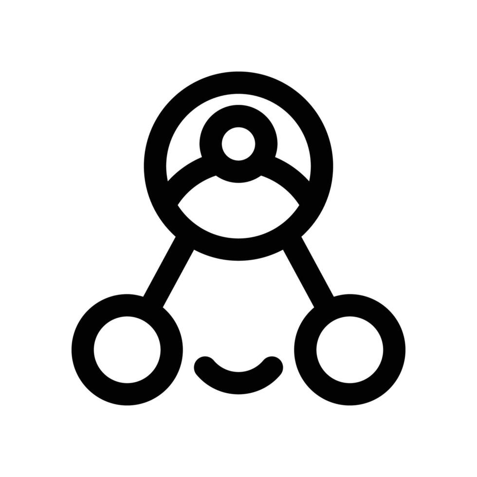 employee network icon. line icon for your website, mobile, presentation, and logo design. vector