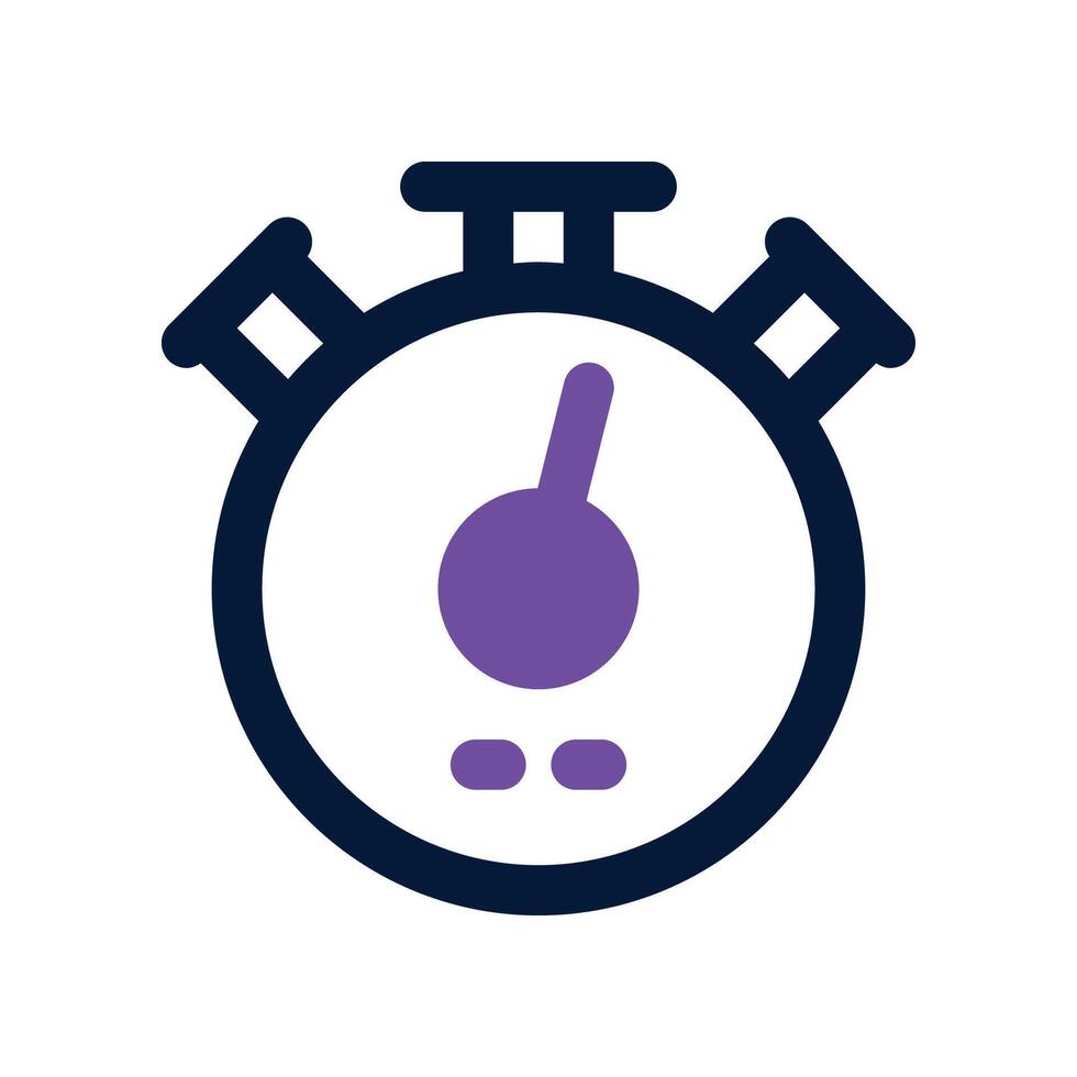 stopwatch icon. dual tone icon for your website, mobile, presentation, and logo design. vector