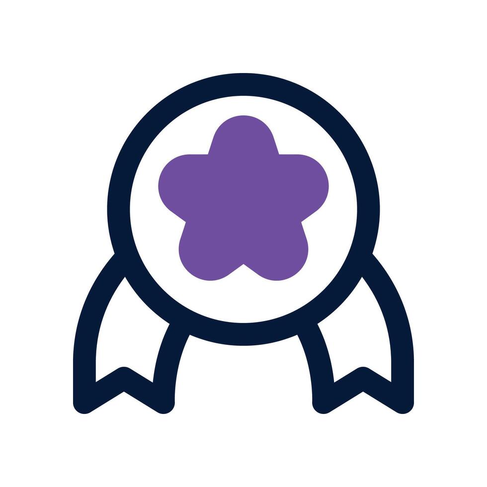 medal icon. dual tone icon for your website, mobile, presentation, and logo design. vector