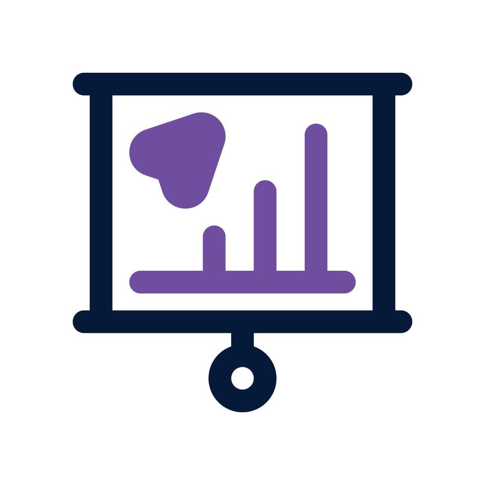 statistic icon. dual tone icon for your website, mobile, presentation, and logo design. vector