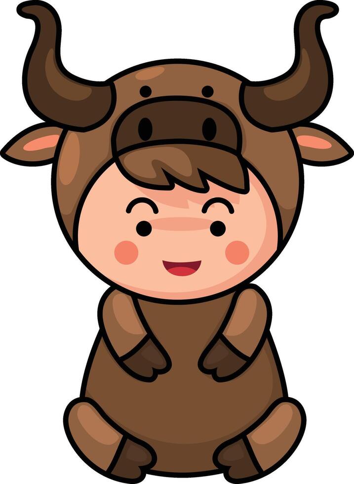 Taurus sign zodiac illustration of the children vector