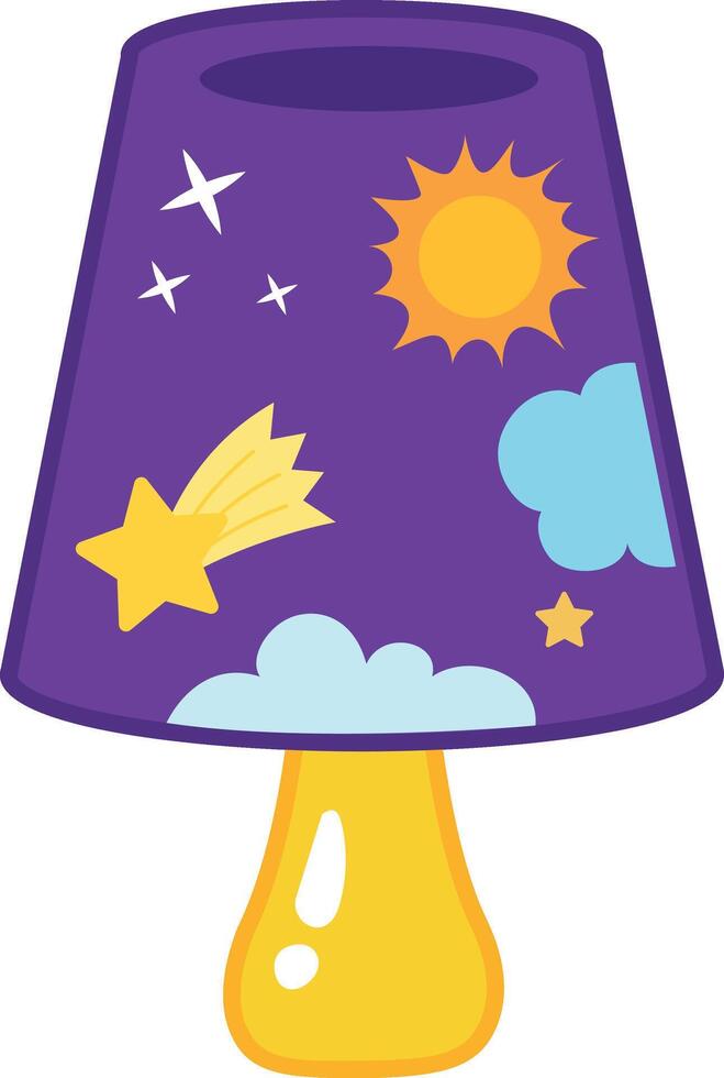 lamp on white background illustration vector