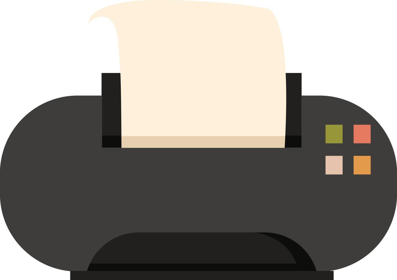 Printer icon on white background vector