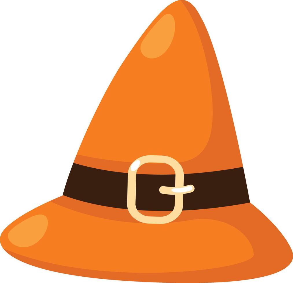 illustration witch hat symbol vector
