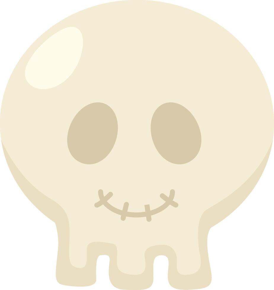 illustration halloween skull symbol vector
