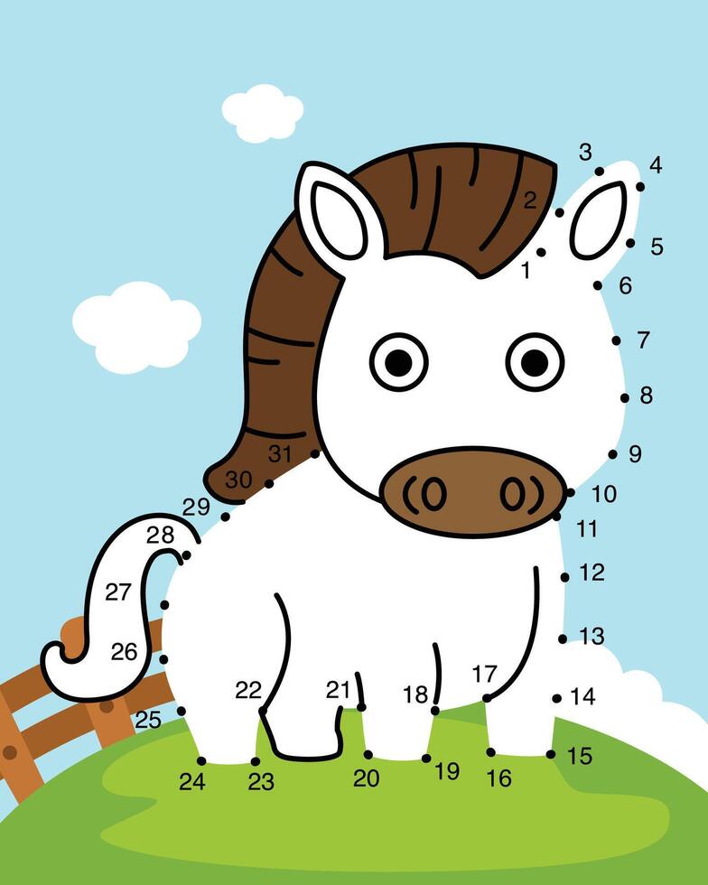 Numbers game education game and coloring book for children illustration vector