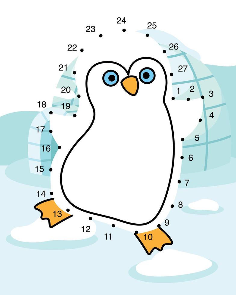 Numbers game education game and coloring book for children illustration vector
