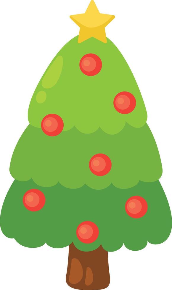 illustration of x mas tree white on background vector