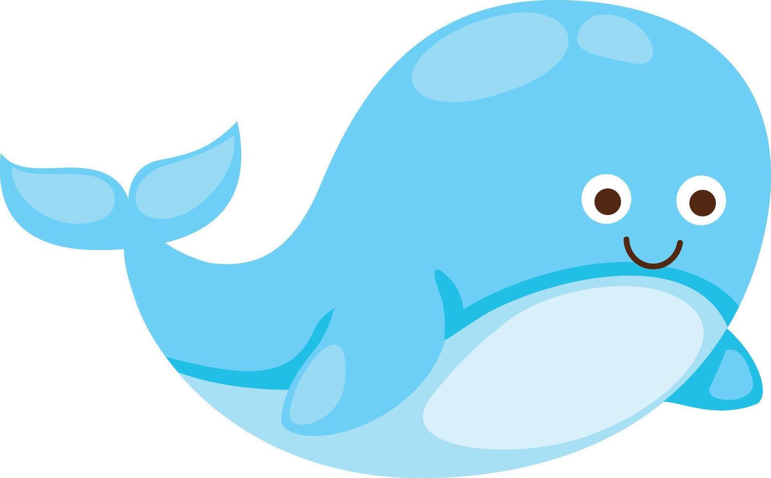 illustration of whale white on background vector