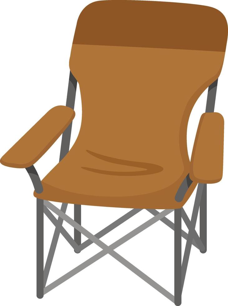Illustration camping chair on the white background vector