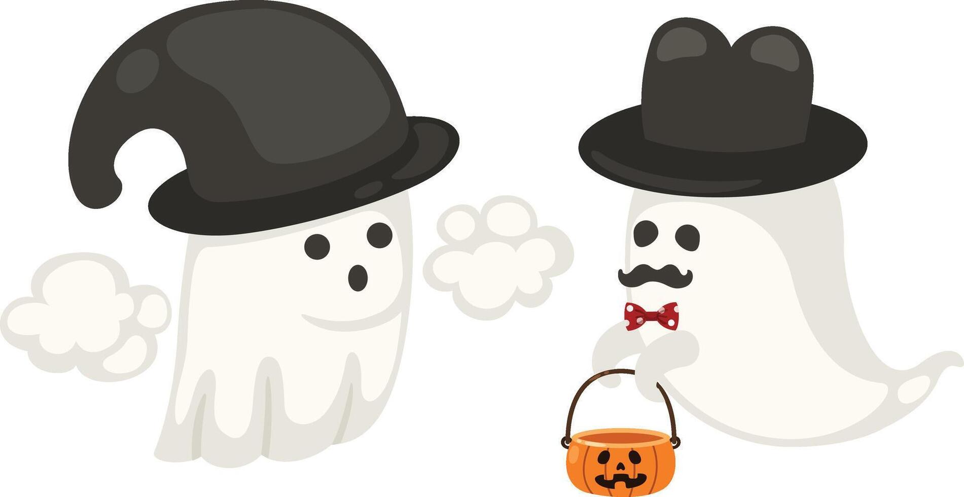illustration of ghost white on background vector