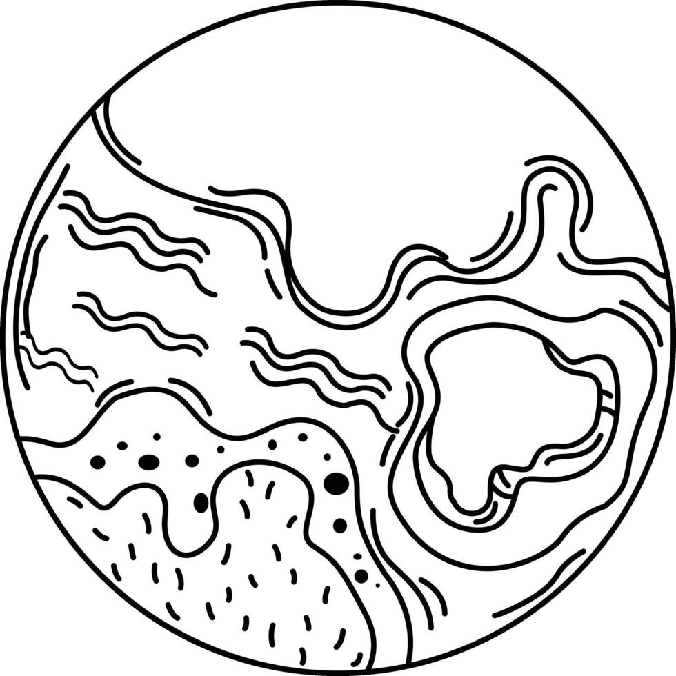 illustration of colorful earth outline white on background vector
