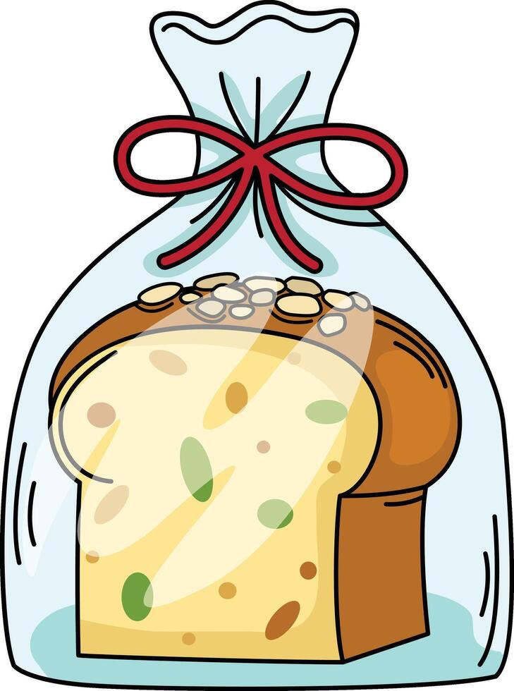 illustration of bread outline white on background vector