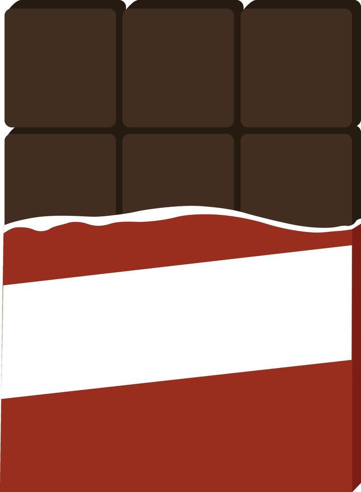 illustration of chocolate on a white background vector