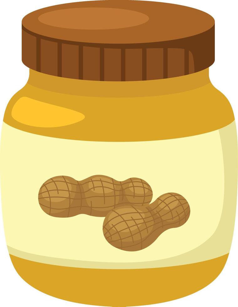 illustration of Peanut butter on a white background vector