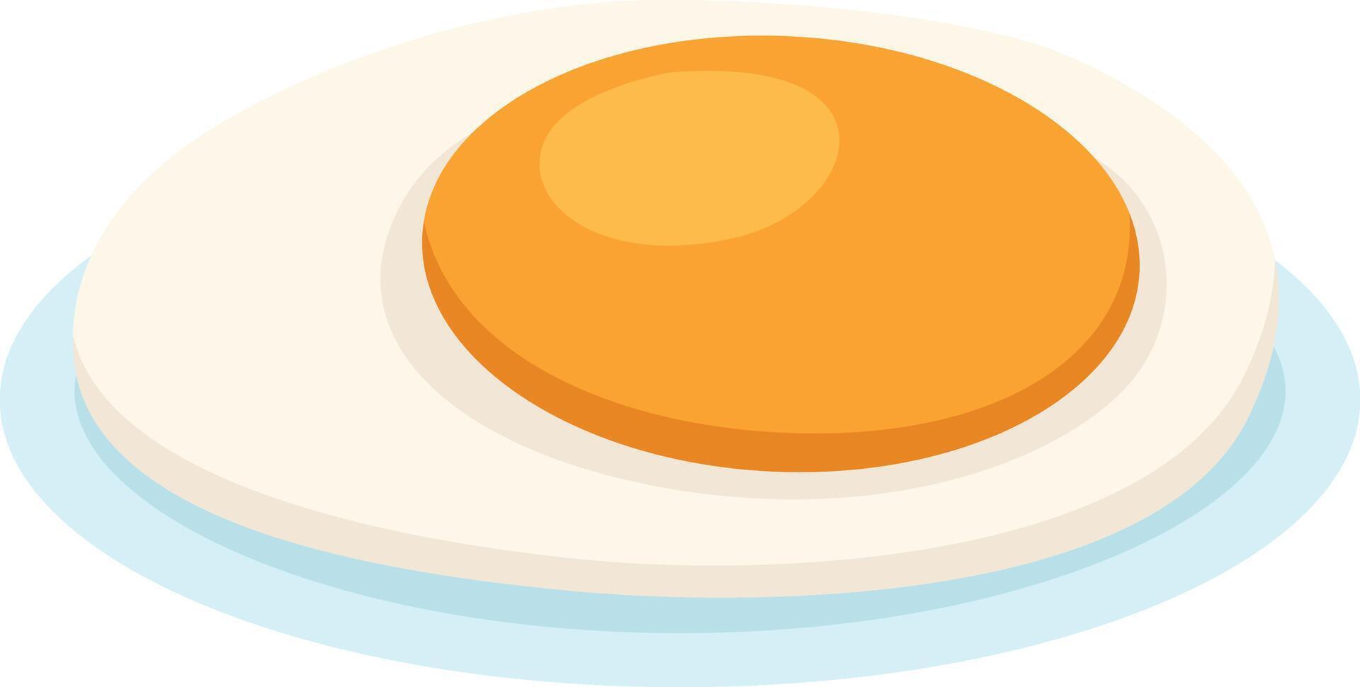 illustration of colorful Fried Egg on a Dish vector