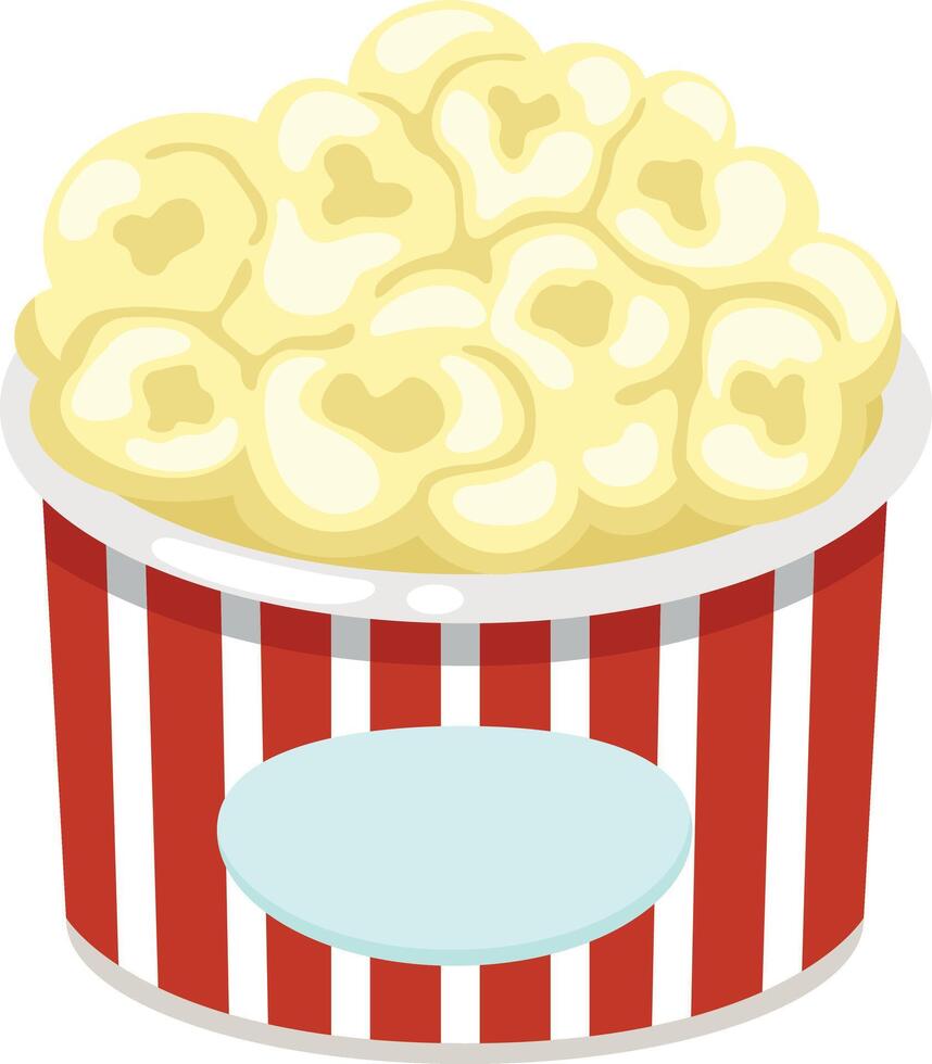 illustration of popcorn on a white background vector