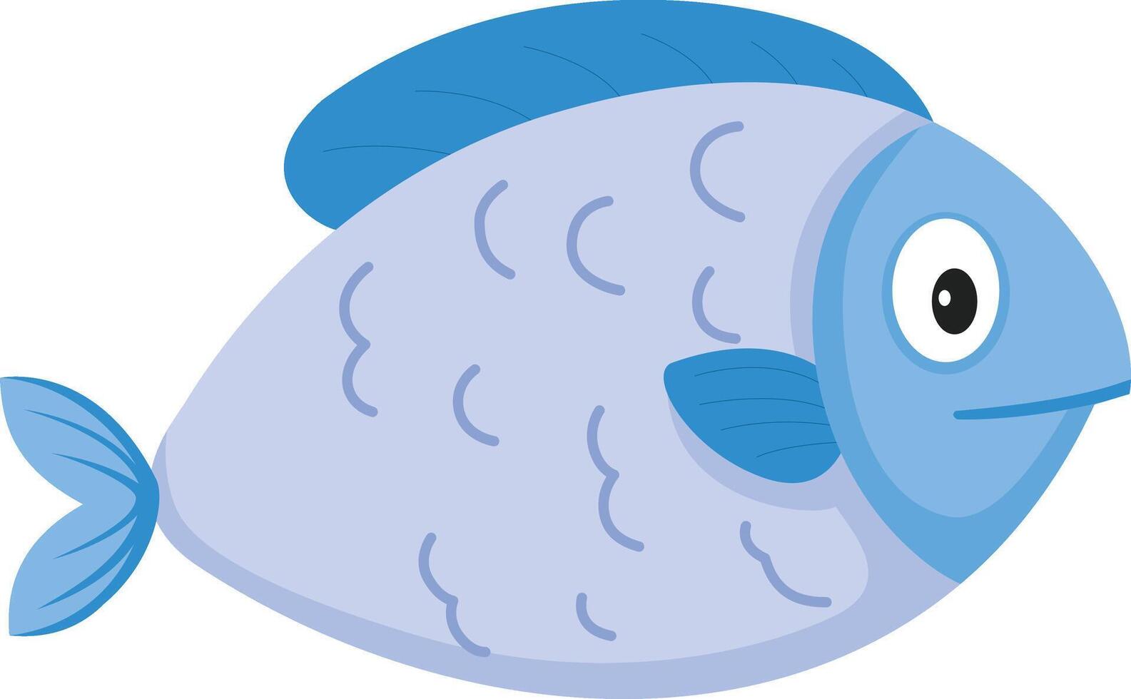 illustration of fish on a white background vector