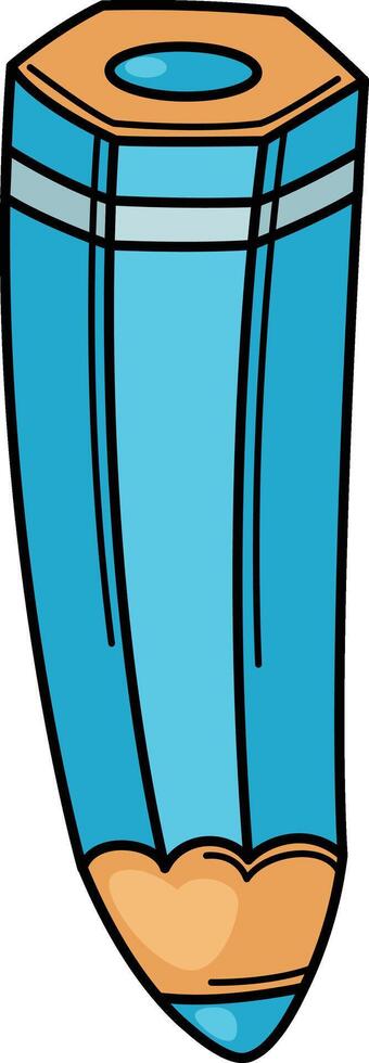 illustration of pencil outline on a white background vector