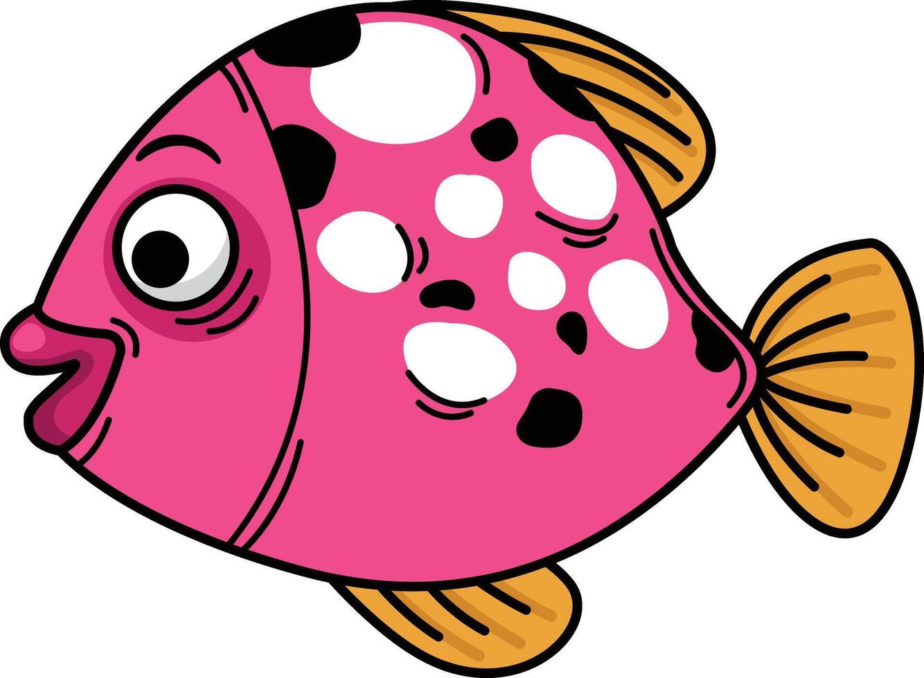 illustration of fish outline white on background vector