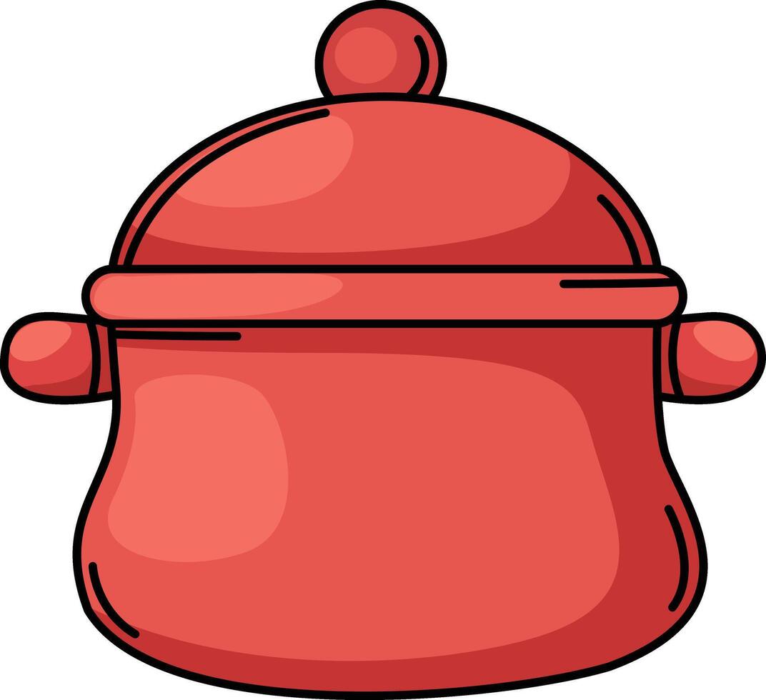 illustration of teapot outline on a white background vector