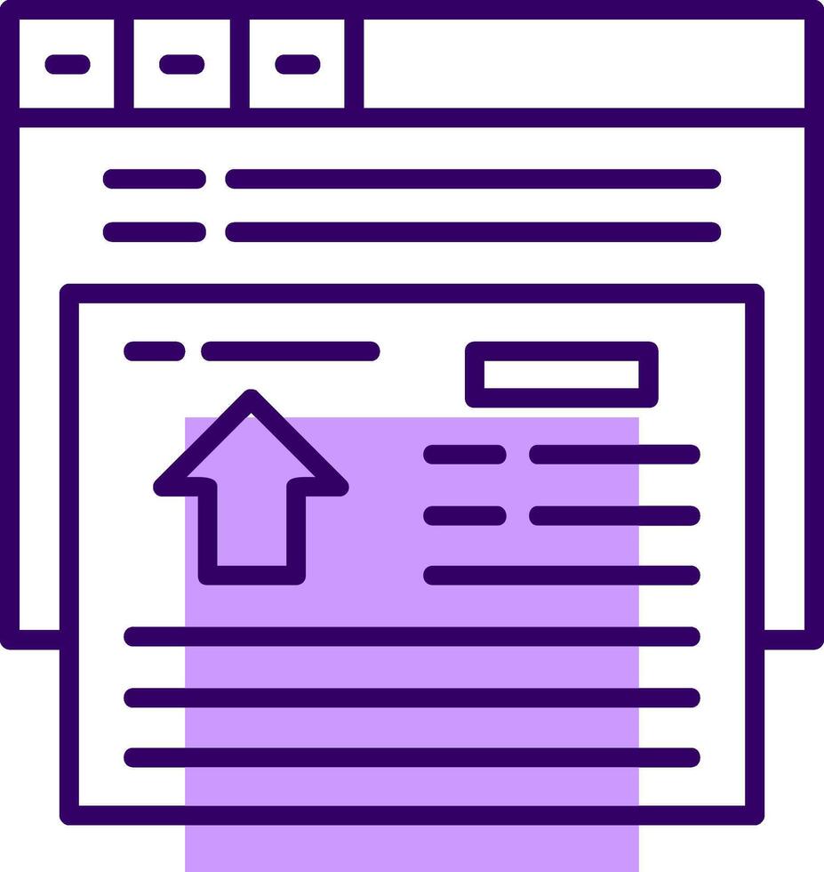 Redirect Outline Slip Icon Style vector