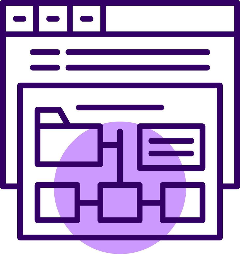 XML sitemap Outline Slip Icon Style vector