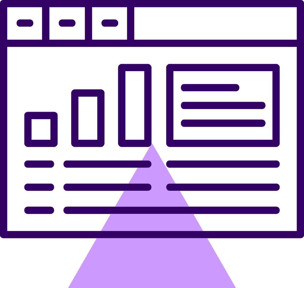 Google Analytics Outline Slip Icon Style vector