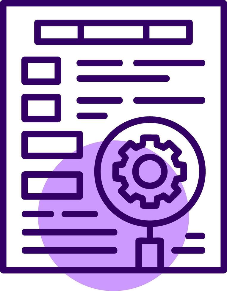 Keyword optimization Outline Slip Icon Style vector