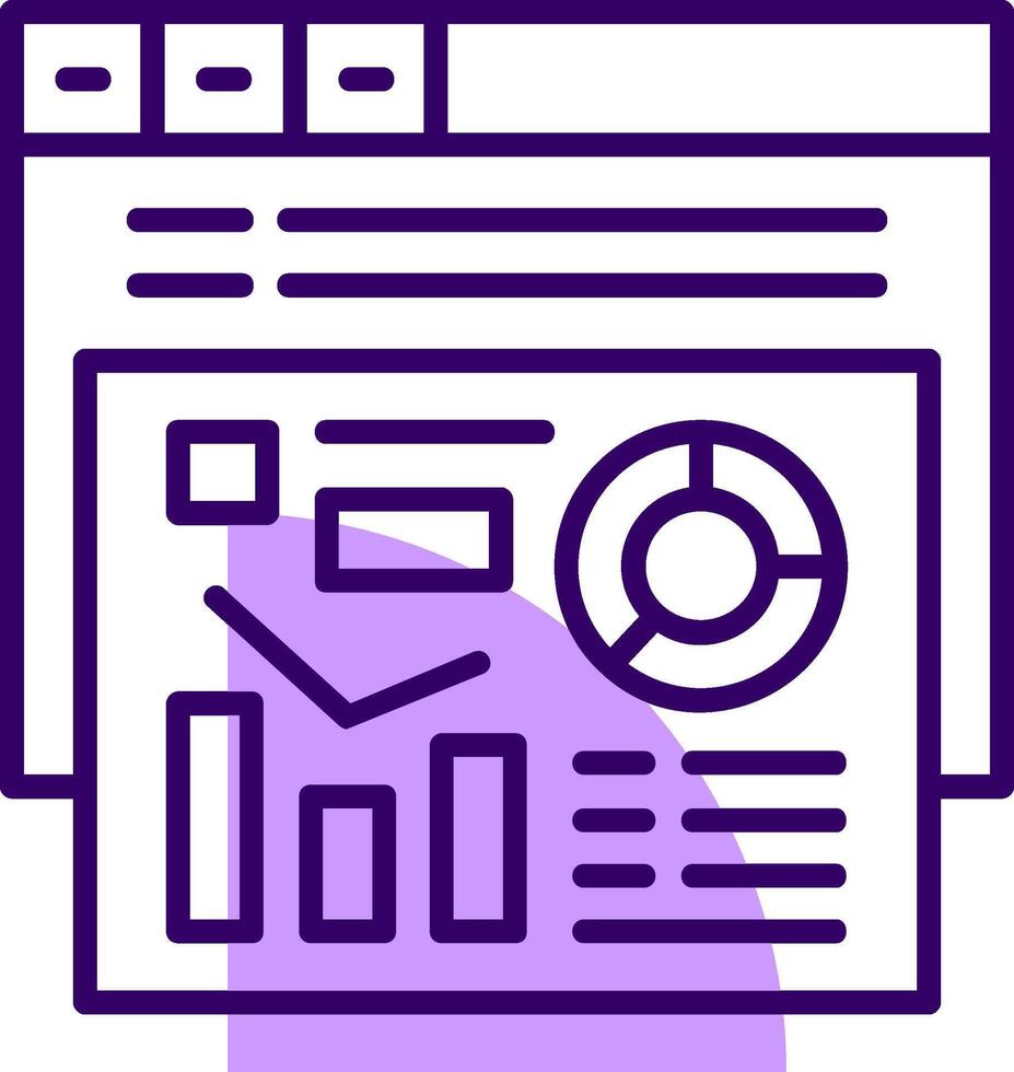 Metrics Outline Slip Icon Style vector