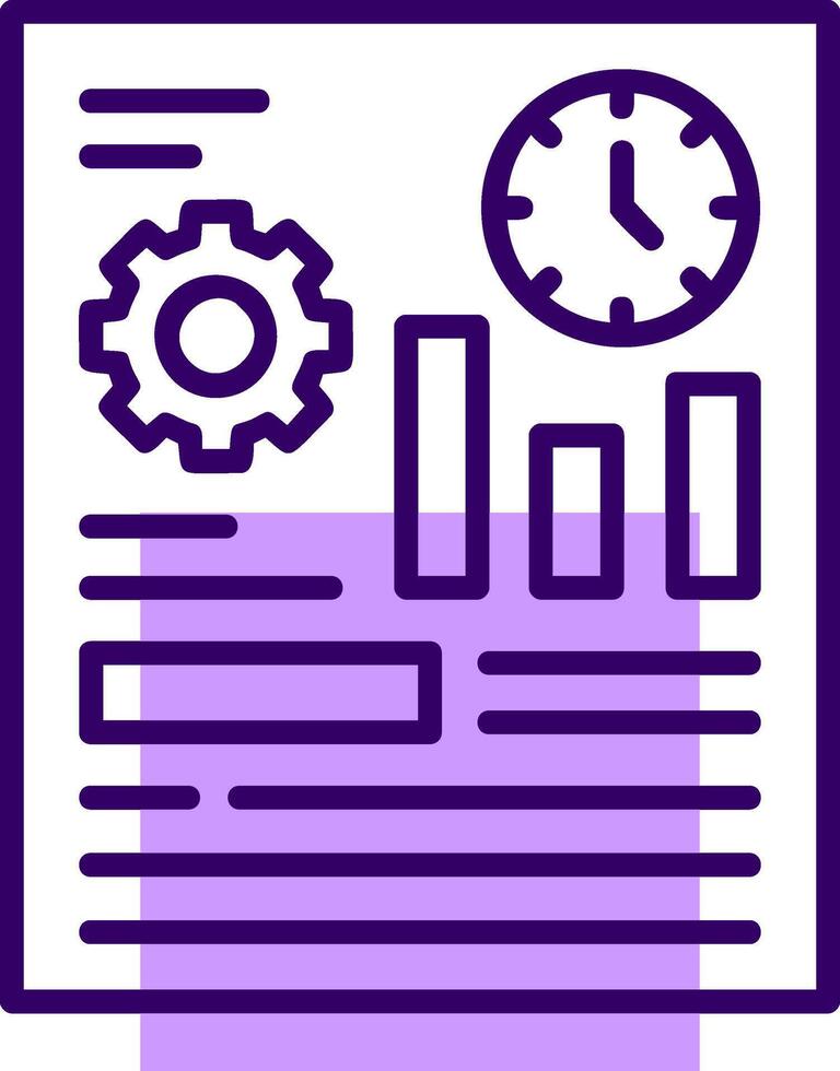 Event tracking Outline Slip Icon Style vector