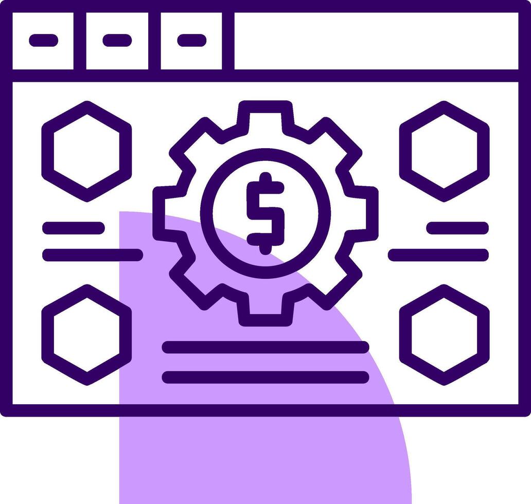 Cost per conversion Outline Slip Icon Style vector