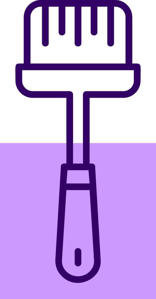Basting brush Outline Slip Style Icon vector
