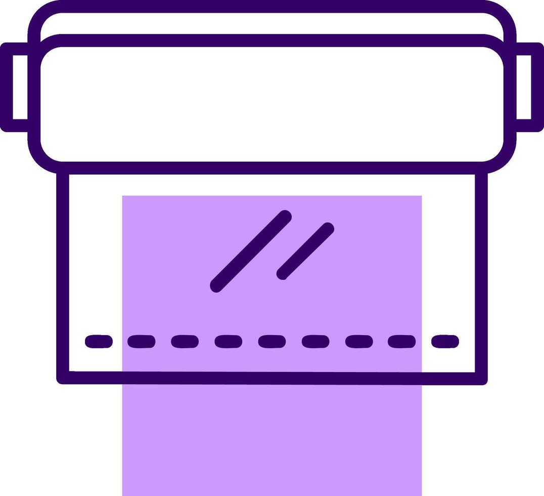 Cling Film Outline Slip Style Icon vector