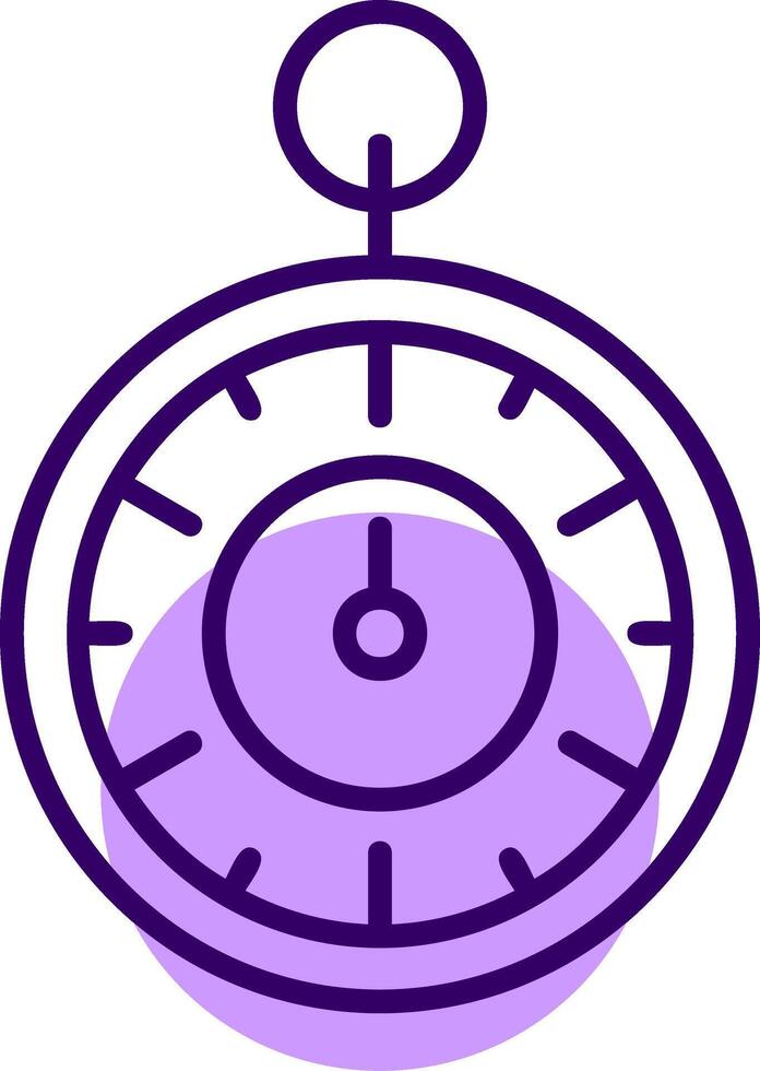 Timer Outline Slip Style Icon vector
