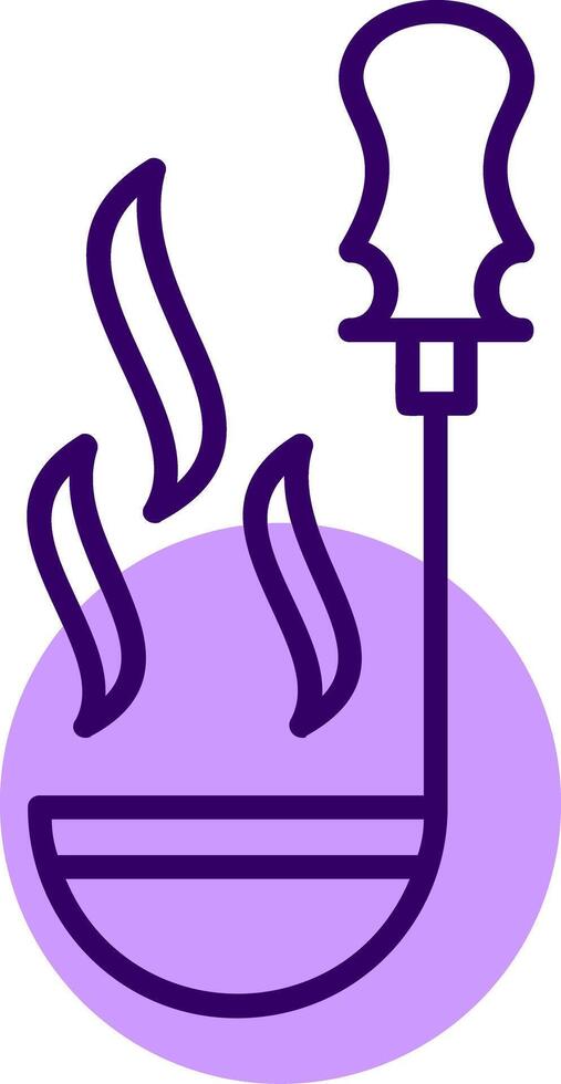 Ladle Outline Slip Style Icon vector