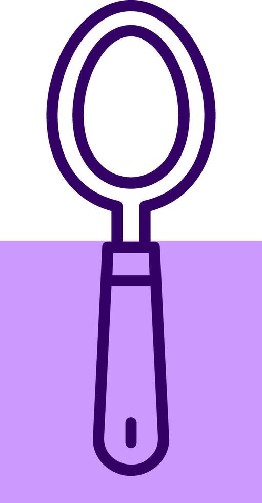 Spoon Outline Slip Style Icon vector